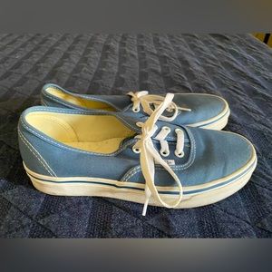 Vans. Blue. Size 7.5. Lightly worn